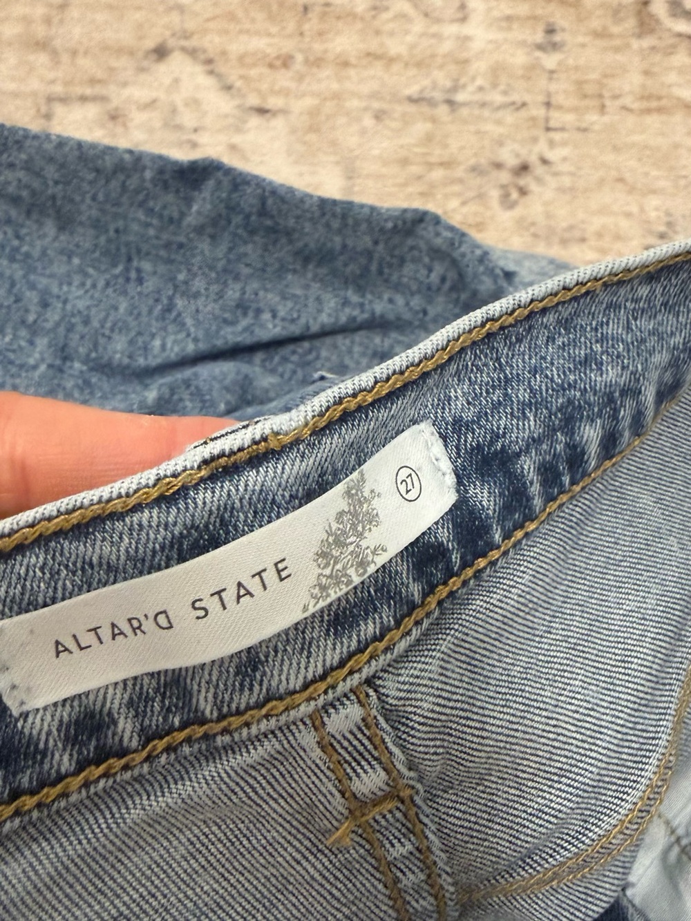 Altar'd State Light Blue High-Rise Jeans - Picture 4 of 4